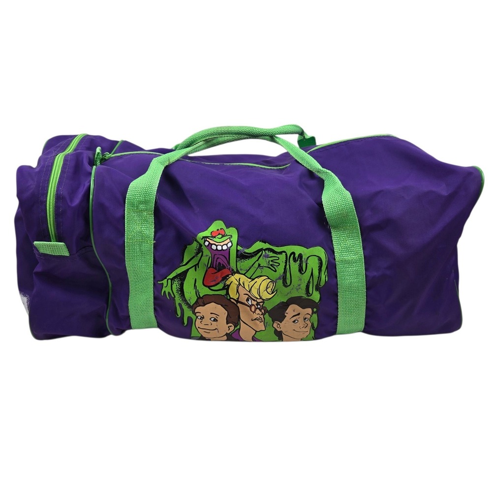 Vtg 80s Ghostbusters Slumber Mate Duffel Bag The Real Ghostbusters Slimer 20"